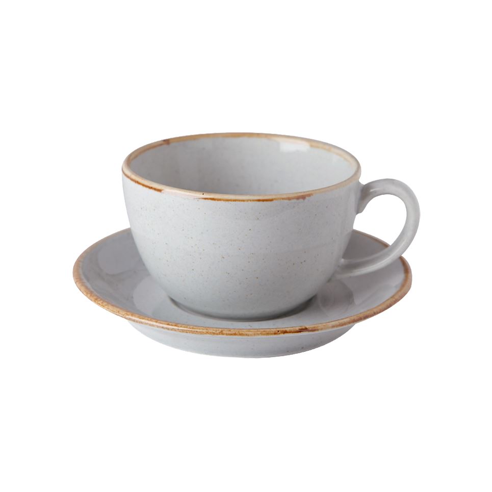 Porselen Gri Tea Cup Set