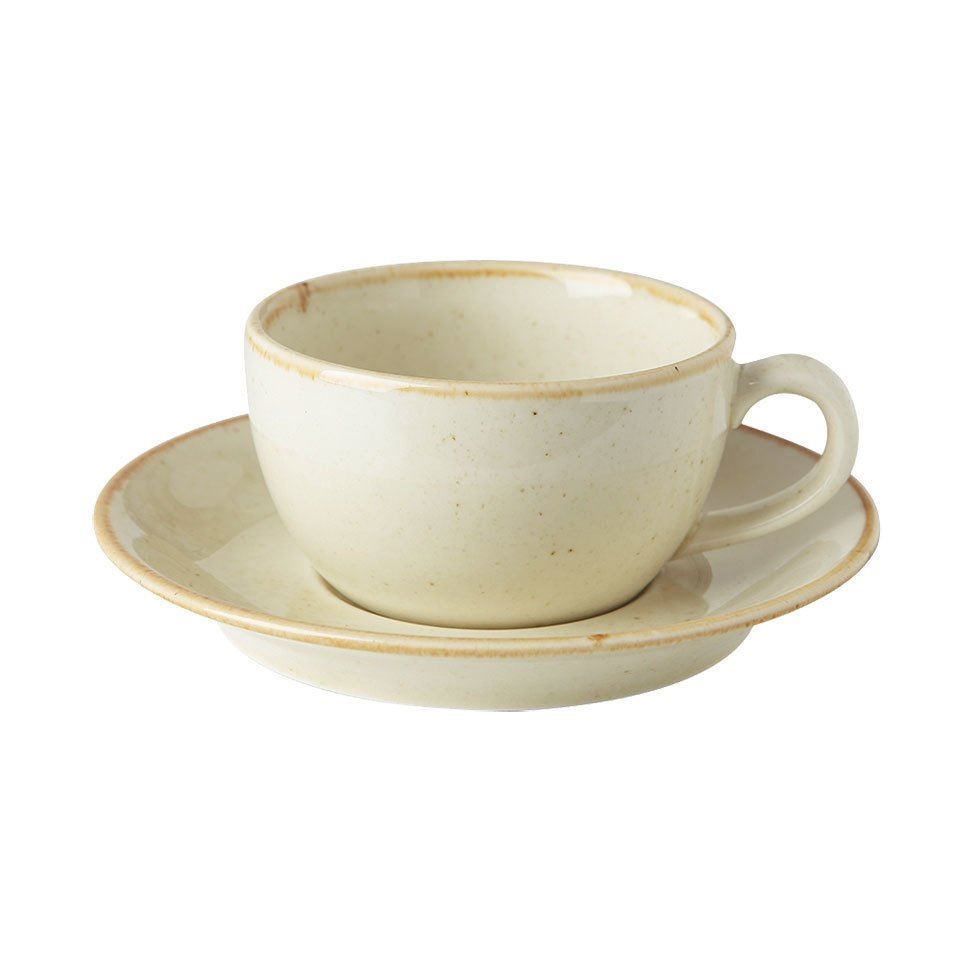 Porselen Sarı Tea Cup Set