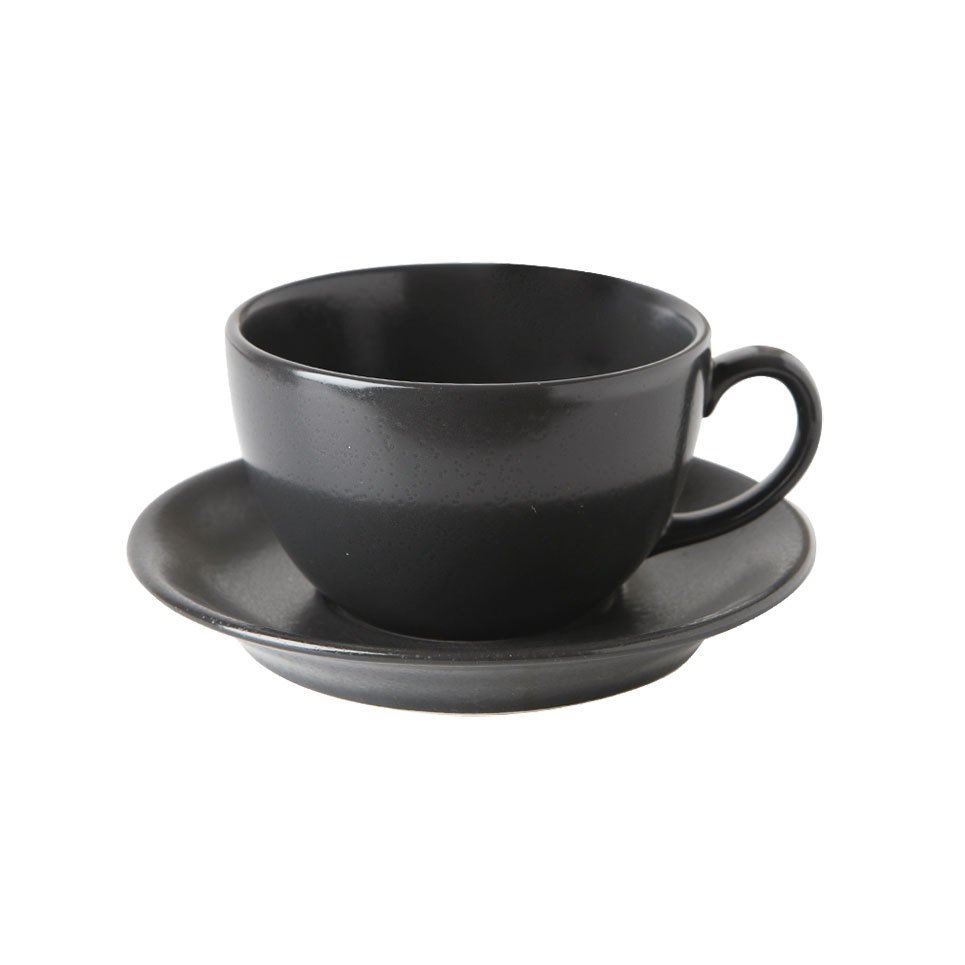 Porselen Siyah Tea Cup Set