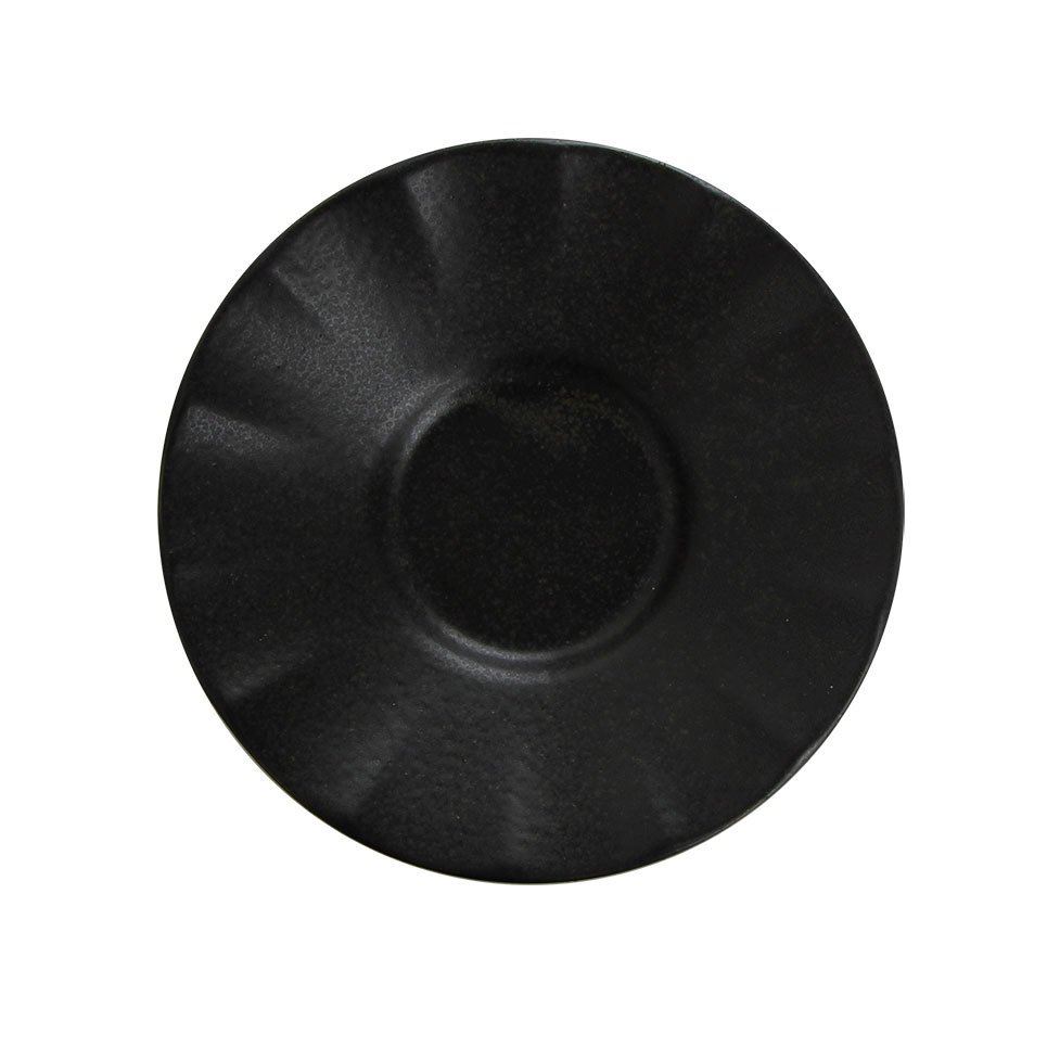 Porselen Siyah Ergonomik Tea Plate