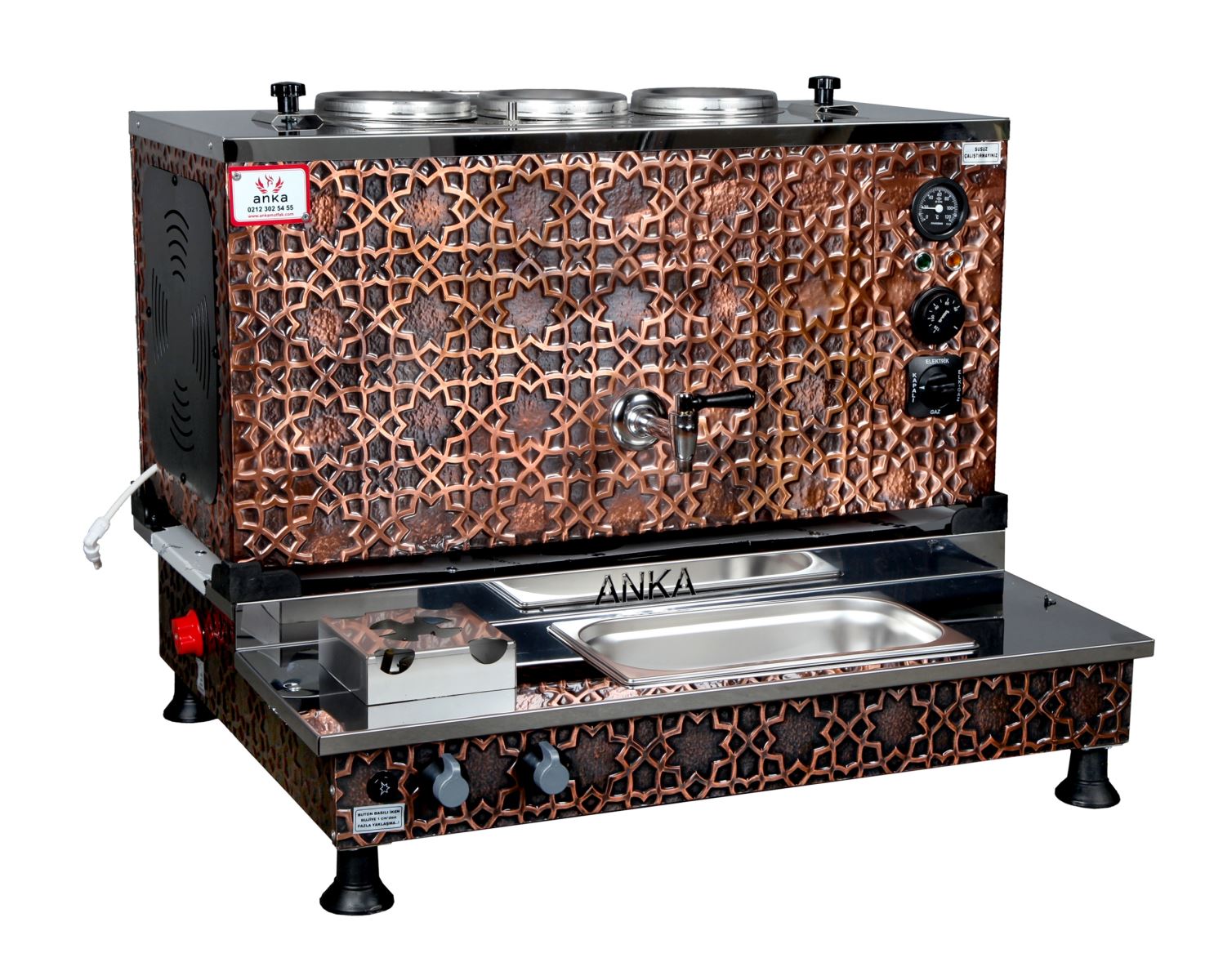 Bakır Pro Plus Otomatik Çay Makineleri 30 LT.