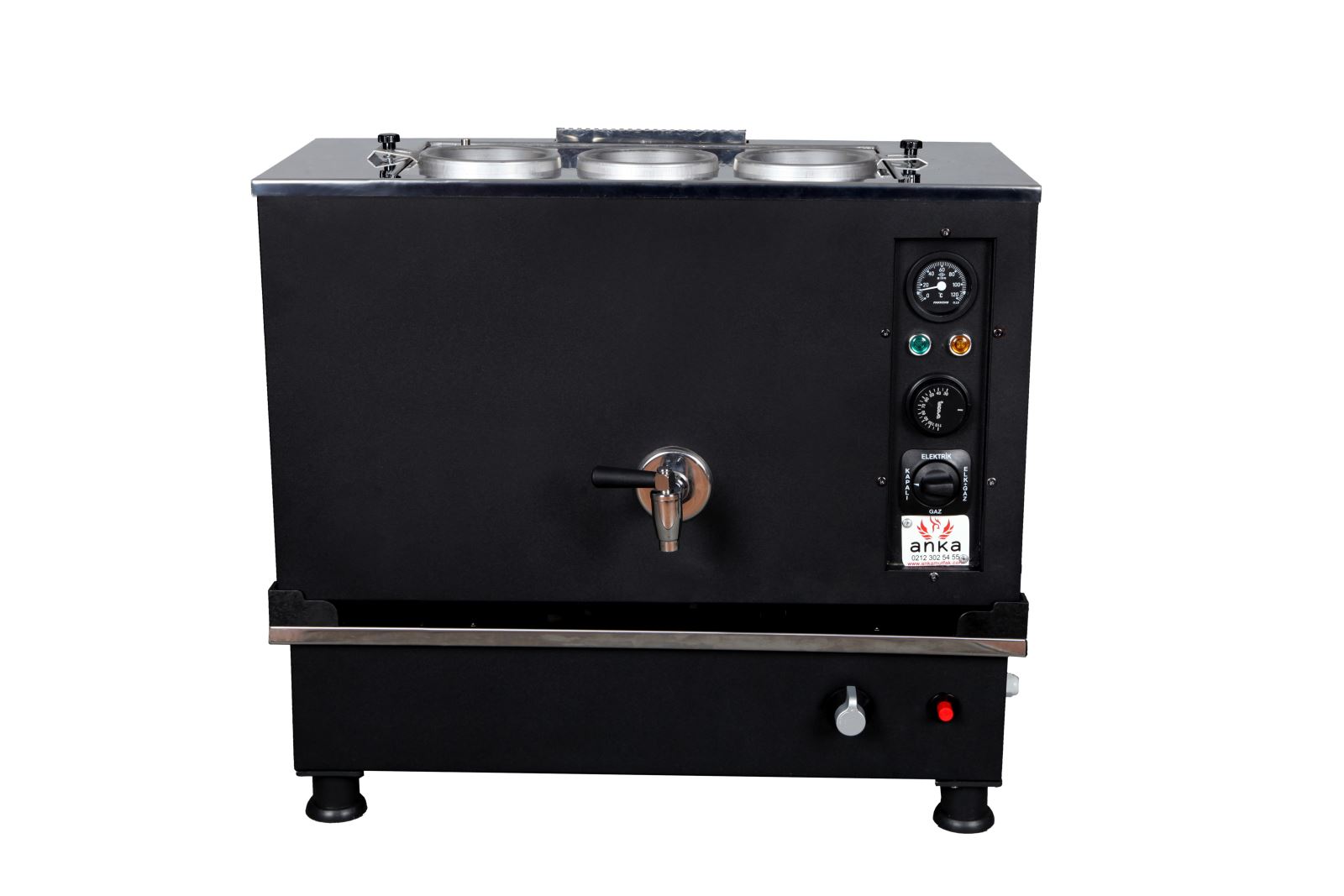 ANKA 3 Demlikli Black Pro Kompakt Otomatik Çay Kazanı 30 Lt.