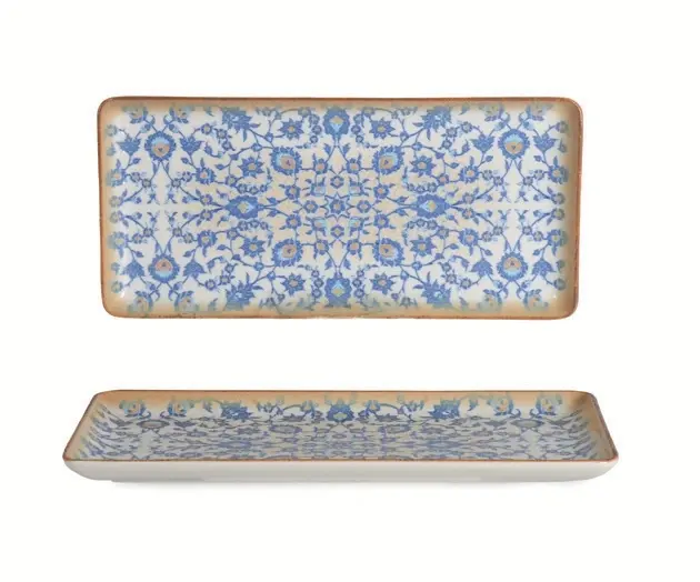 Flora Rectangular Serving Plate